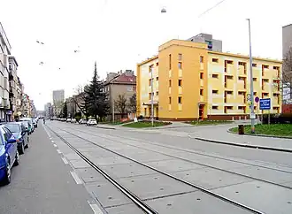 Tramvajová trať v Purkyňově ulici