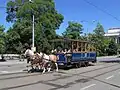Historická koněspřežná tramvaj