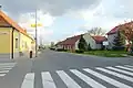 Křižovatka ulic Havránkova, Chleborádova a Jižního náměstí v původní vesnici