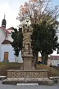 Sousoší Nejsvětější Trojice (stav v roce 2013)