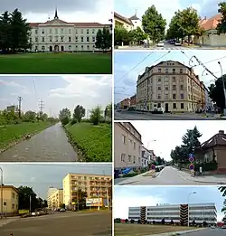 Městská část Brno-Černovice • Vlevo 1: Psychiatrická nemocnice • Vlevo 2: Řeka Svitava • Vlevo 3: Turgeněvova ulice • Vpravo 1: Húskova ulice • Vpravo 2: Olomoucká ulice • Vpravo 3: Ferrerova ulice • Vpravo 4: Textilní továrna společnosti Nová Mosilana