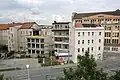 Činžovní zástavba na nároží Dornychu a Přízovy