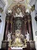 Hlavní oltář, kostel sv. Leopolda (kol. 1775)