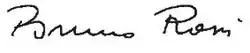 Bruno Rossi – podpis