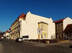 Budova radnice v Bučovicích – zadní trakt, kubistická přístavba