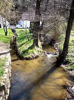 Klenský potok a odtoková stoka z náhonu
