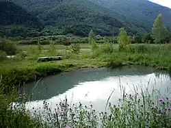 Bublající sírový jezírko