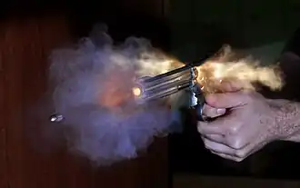 Výstřel z revolveru Smith & Wesson 686 .38 Special