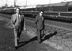 Günter Guillaume (vpravo) a Willy Brandt