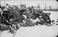 Padlí rudoarmějci po porážce v cholmském kotli v lednu 1942