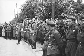 Rudá armáda a wehrmacht na přehlídce v Brestu Litevském, 1939