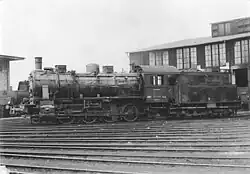 Lokomotiva 55 4315 v roce 1952