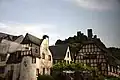Pohled na hrad z obce Beilstein