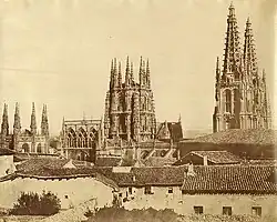 Burgos (Španělsko), katedrála, pohled ze severu