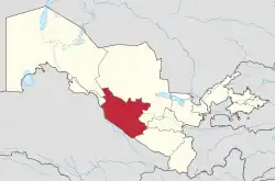 Region Buchara v rámci Uzbekistánu