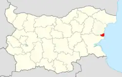 Obština na mapě Bulharska
