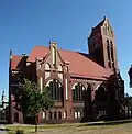 Bydhošť – neogotický Kostel Krista Spasitele vybudovaný v letech 1896–1897.