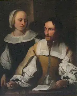 Neznámý matematik s chotí (asi 1640)