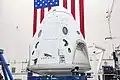 Crew Dragon Endeavour na Mysu Canaveral v dubnu 2020