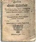 Dílo 'Hundert Grab-Schrifften', lyrická sbírka (1662)