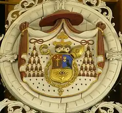 Erb J. K. Scitovského v ostřihomské katedrále