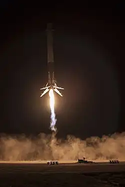 První stupeň z letu CRS-9, 18. červen 2016