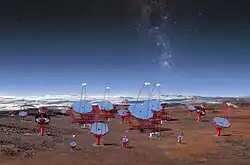 Umělecká představa jižní části observatoře