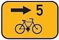 IS 21c Směrová tabulka pro cyklisty
