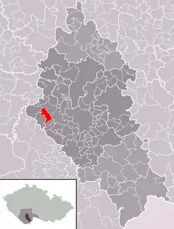 Čakov na mapě