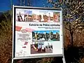 Informační tabule na začiatku křížové cesty