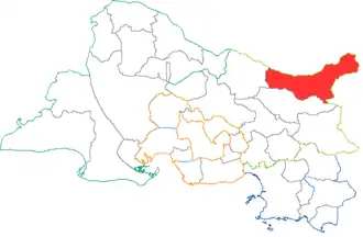 Kanton Peyrolles-en-Provence na mapě departementu Bouches-du-Rhône