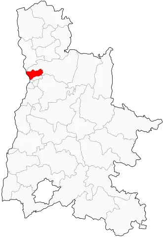 Kanton na mapě departementu Drôme