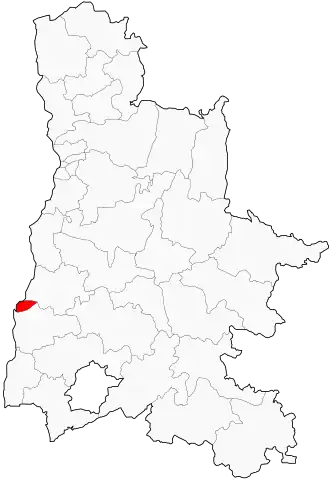 Kanton na mapě departementu Drôme