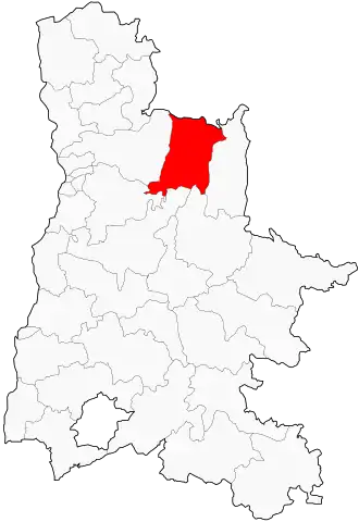 Kanton na mapě departementu Drôme