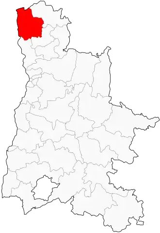 Kanton na mapě departementu Drôme