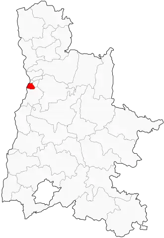Kanton na mapě departementu Drôme
