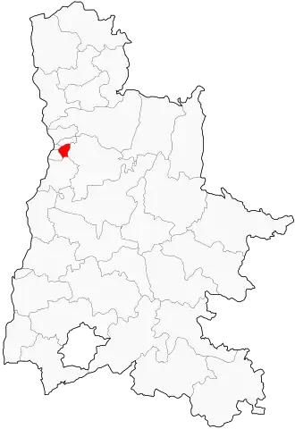 Kanton na mapě departementu Drôme