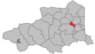 Kanton na mapě departementu Pyrénées-Orientales