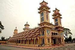 Chrám Cao Dai ve městě Tay Ninh