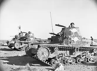 Střední tanky M11/39 ukořistěné Australskou armádou