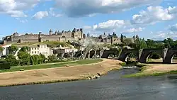 řeka v Carcassonne