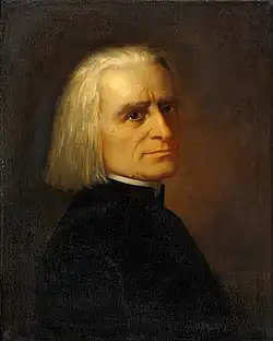 Ferenc Liszt dva roky po dokončení oratoria „Christus“, malba Carla Ehrenberga, rok 1868
