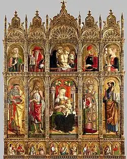 C. Crivelli, Polyptych sv. Emidia (kolem 1475)