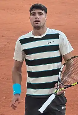 Carlos Alcaraz na vítězném French Open 2025