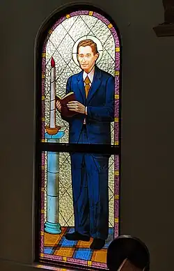 Vitráž v kostele Nuestra Señora del Perpetuo Socorro v San Juanu