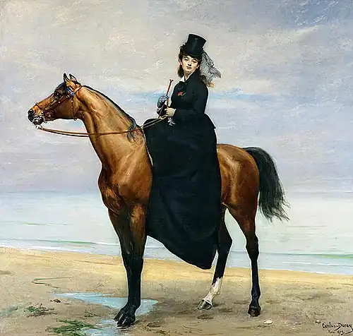 Jezdecký portrét Mademoiselle Croizette (1873)