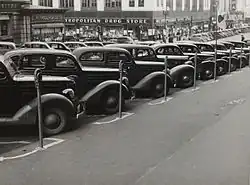 Zaparkované automobily, Omaha, Nebraska