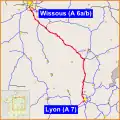Carte Autoroute A6