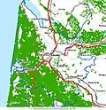 mapka Gironde