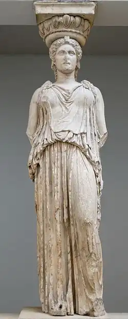 Karyatida na Erechtheiu, Athény
